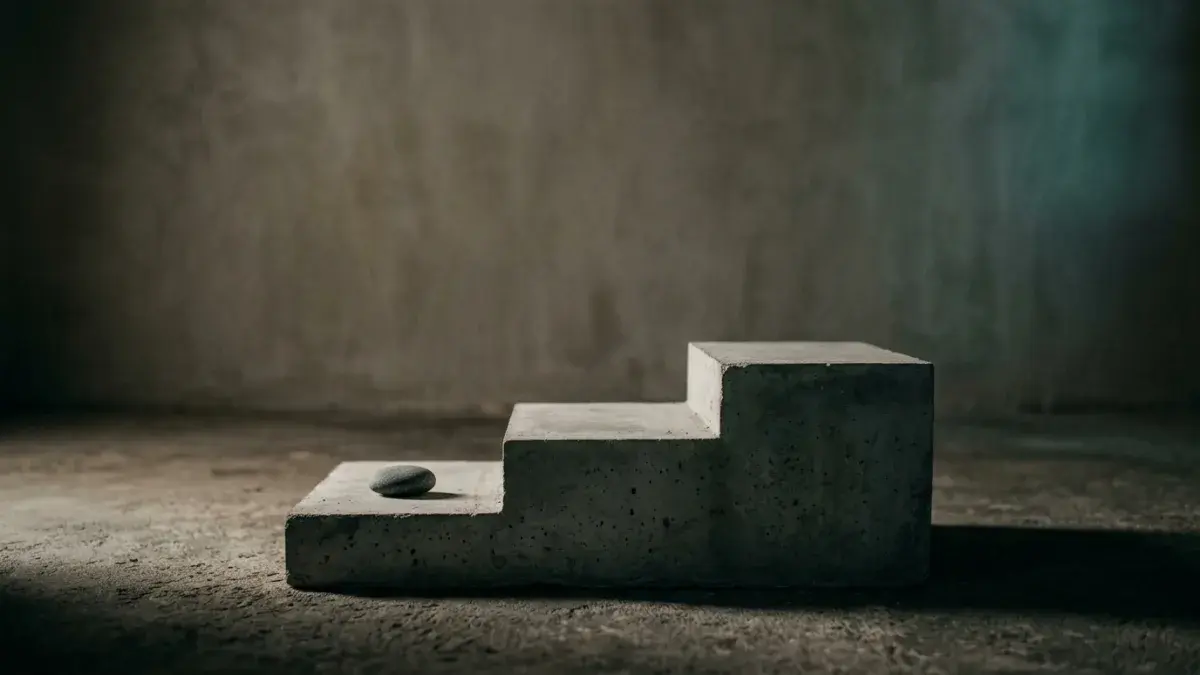 A stepped ramp rising in three stages, representing income thresholds